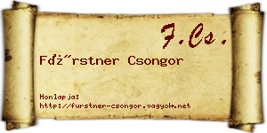 Fürstner Csongor névjegykártya