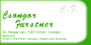 csongor furstner business card